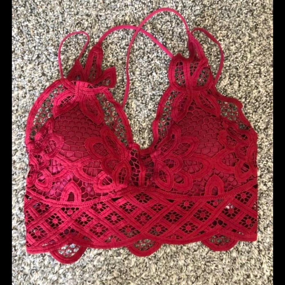 Floral lace bralette